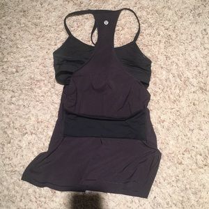 Black Lululemon Tank Size 4 Built In Bra
